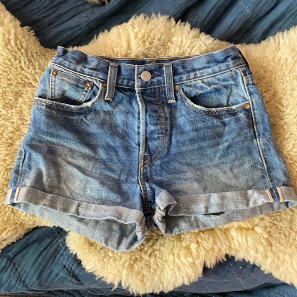Levi vintage button-fly denim cutoffs